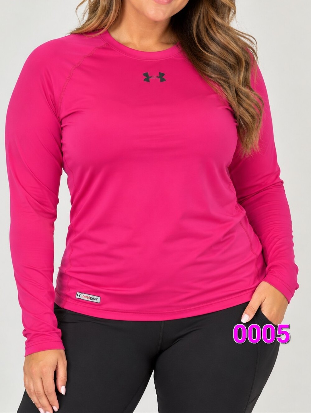Under Armour Hot Pink Long Sleeve Athletic Tee